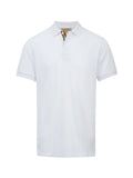 Burberry White Cotton Collared Polo Shirt - Broken-Luxury