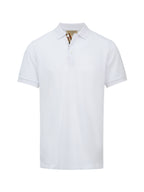Burberry White Cotton Collared Polo Shirt