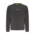 Hugo Boss Black Cotton Men Sweater Hugo Boss