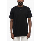 Off-White Black Cotton ARROW Crew-neck T-shirt