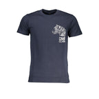 T-shirt bleu en coton