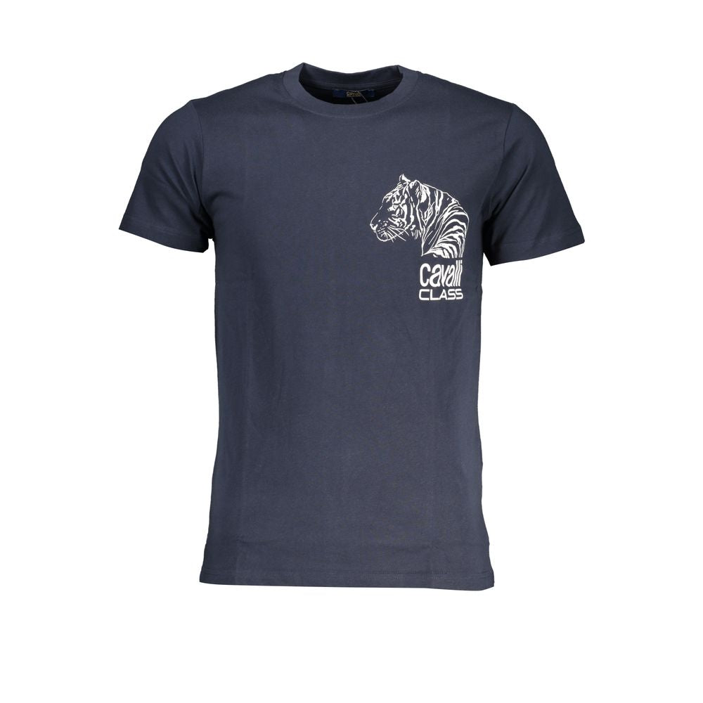 T-shirt bleu en coton