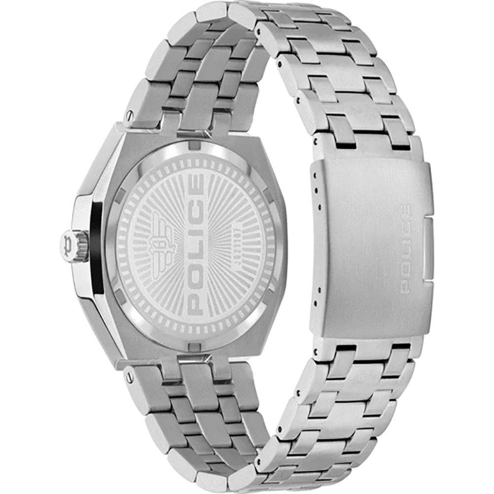 Police Silver Stainless Steel Dress Watch Police