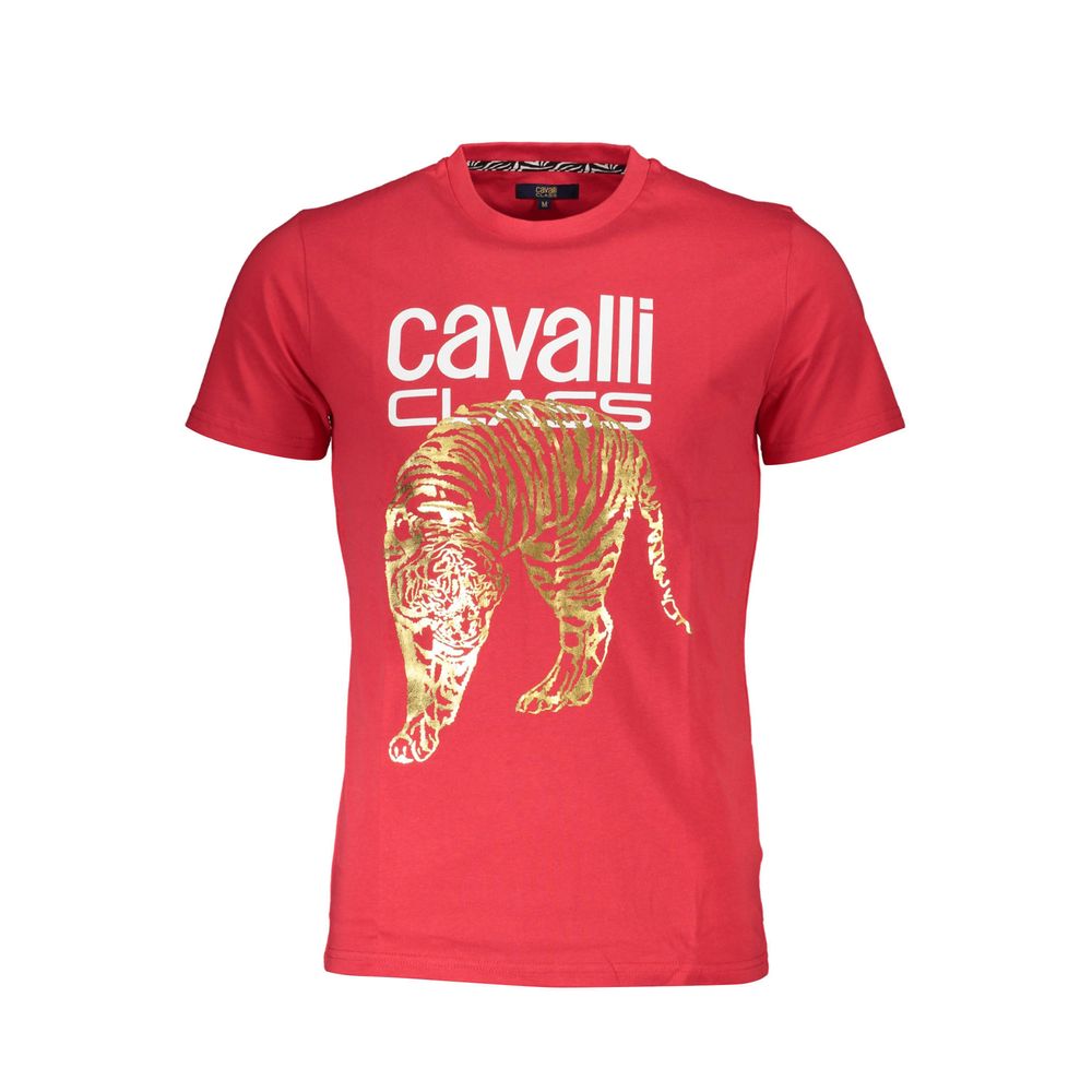 T-shirt rouge en coton pour homme