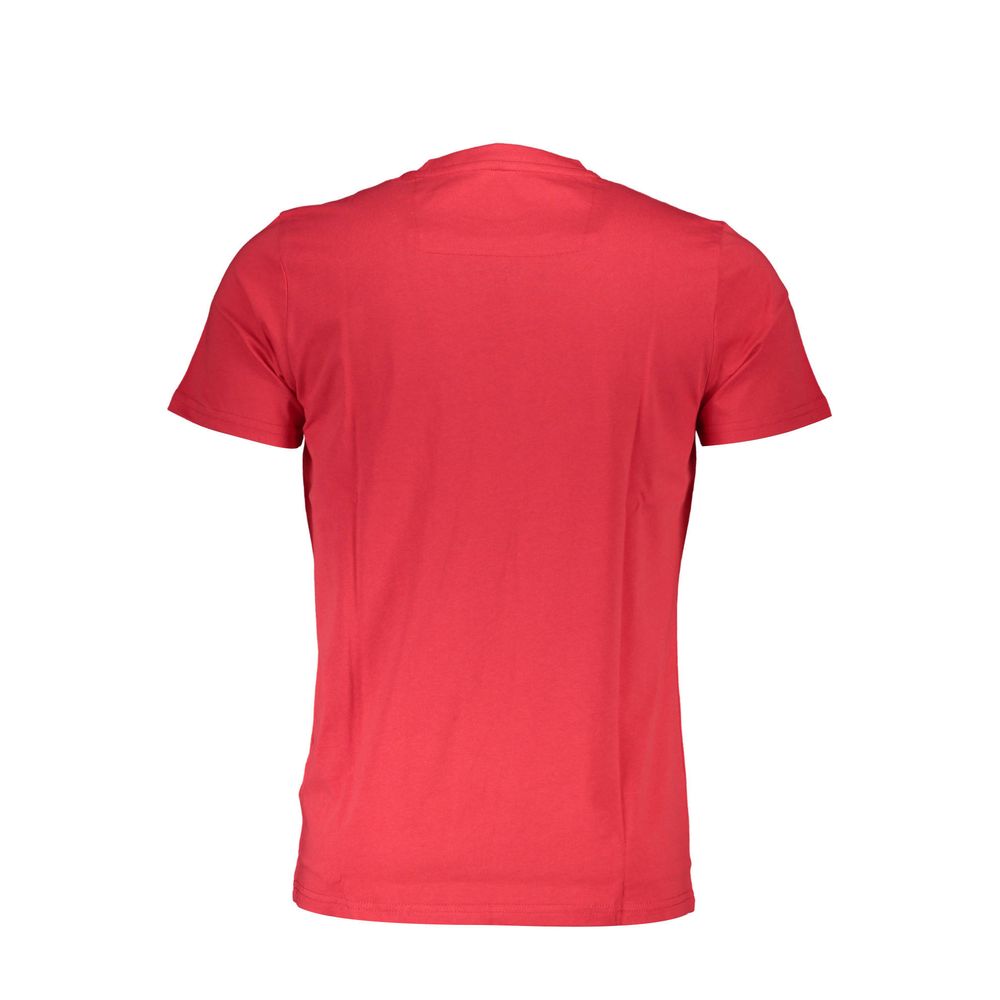 T-shirt rouge en coton pour homme