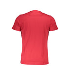 T-shirt rouge en coton pour homme