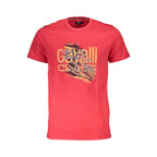 Cavalli Class Red Cotton Men T-Shirt