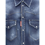Dsquared² Blue Denim Shirt