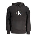 Calvin Klein Black Cotton Men Sweater Hoodie