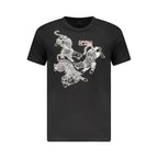 T-shirt noir en coton pour homme