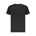 T-shirt noir en coton pour homme