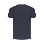 T-shirt bleu en coton pour homme