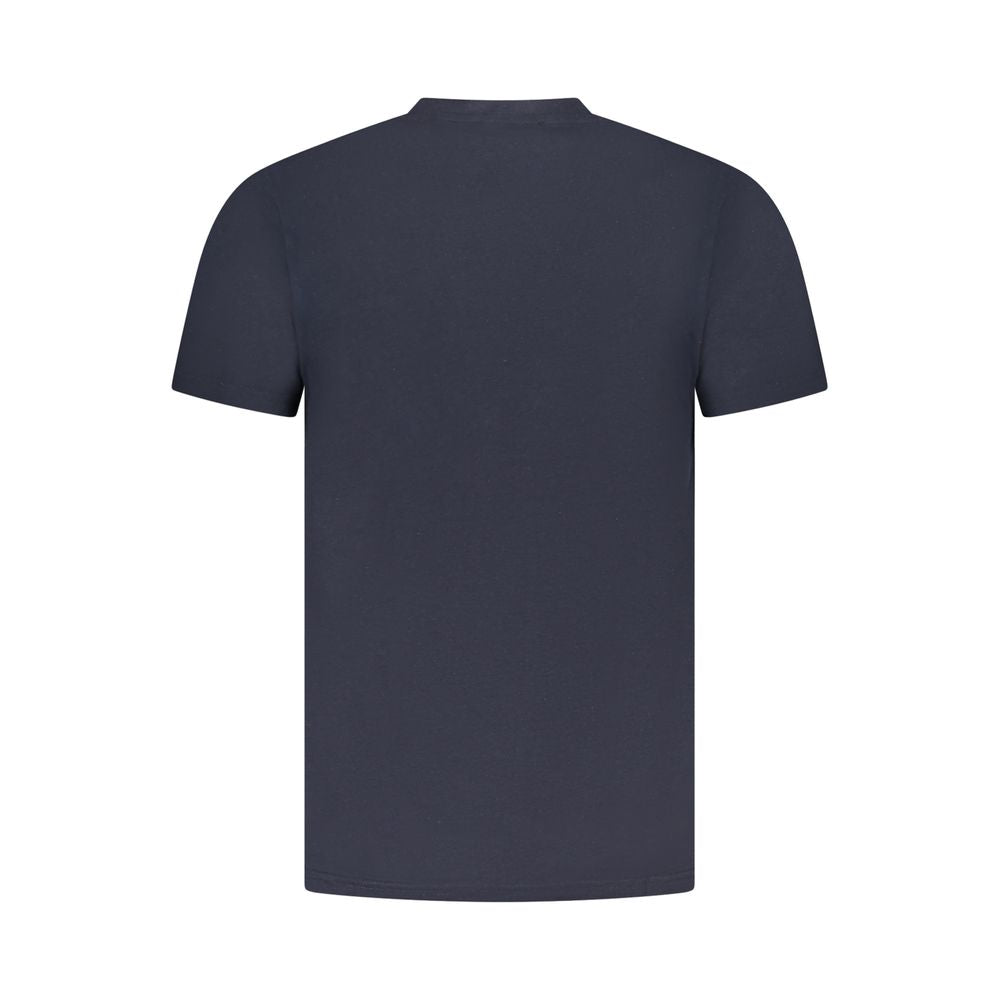 T-shirt bleu en coton pour homme