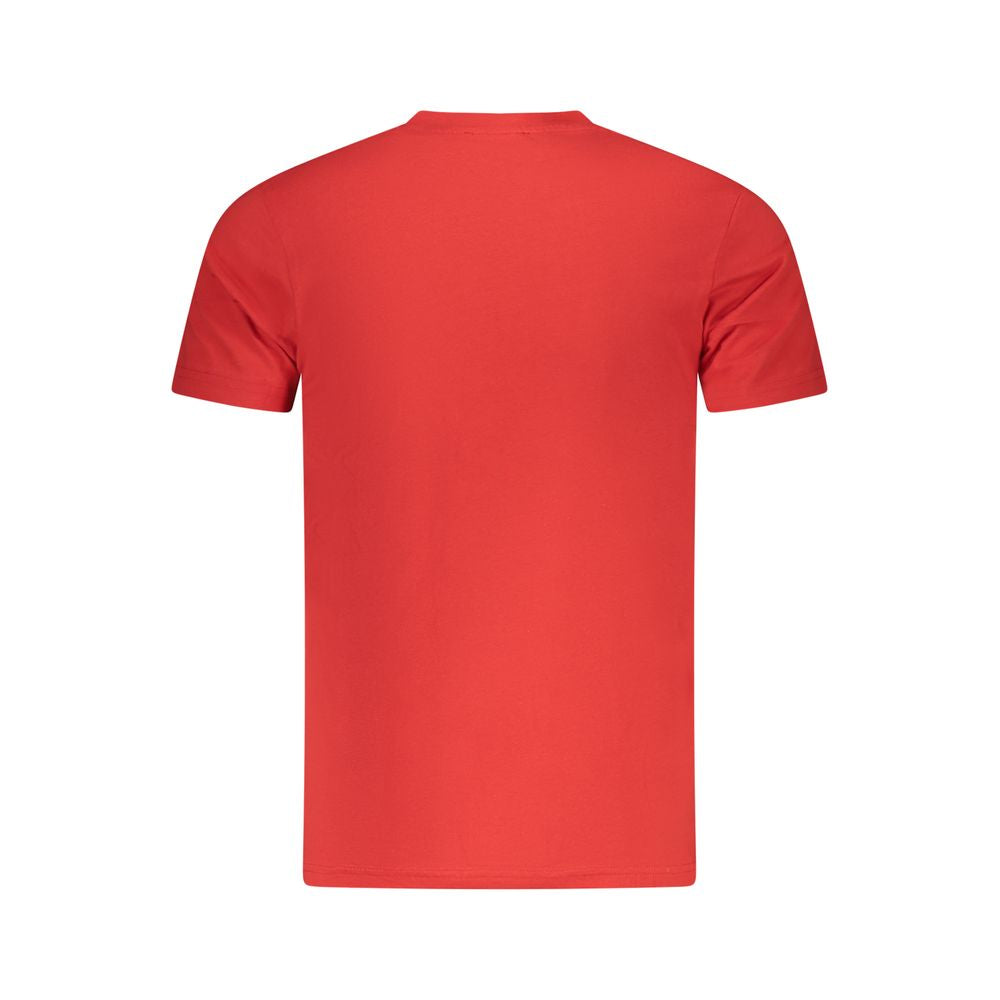 Red Cotton Men T-Shirt