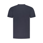 T-shirt bleu en coton pour homme