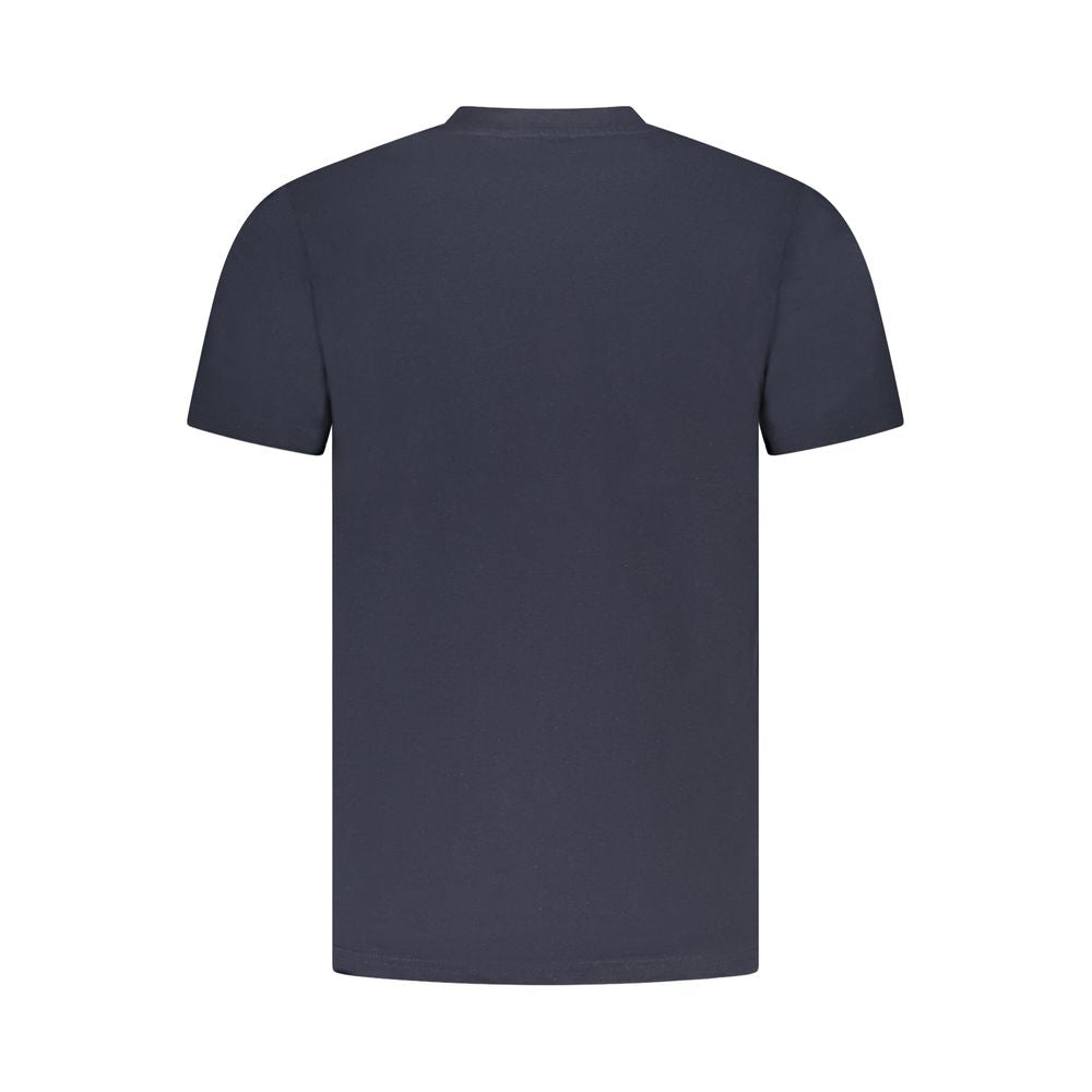 T-shirt bleu en coton pour homme