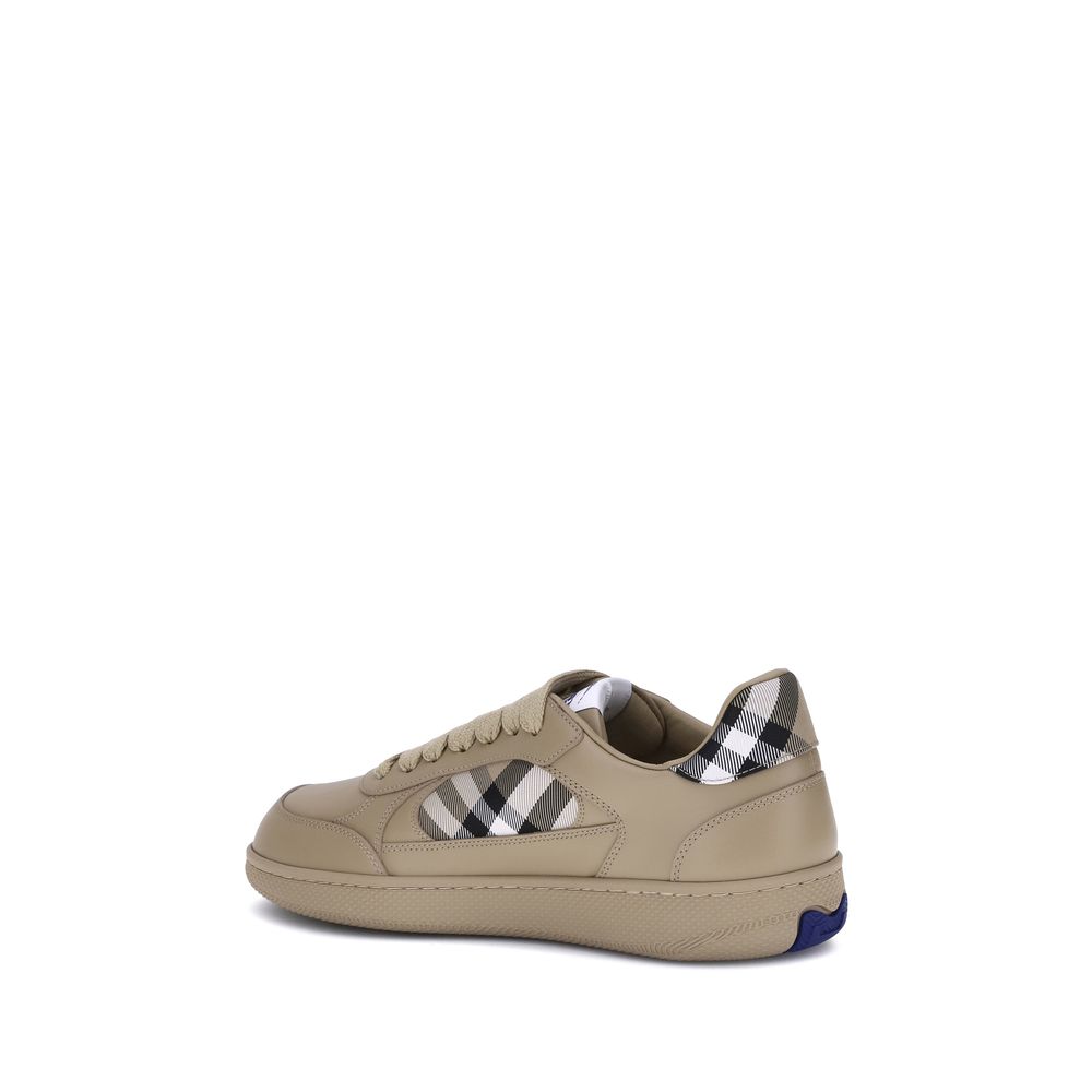 Burberry Beige Rubber Low Top Sneakers