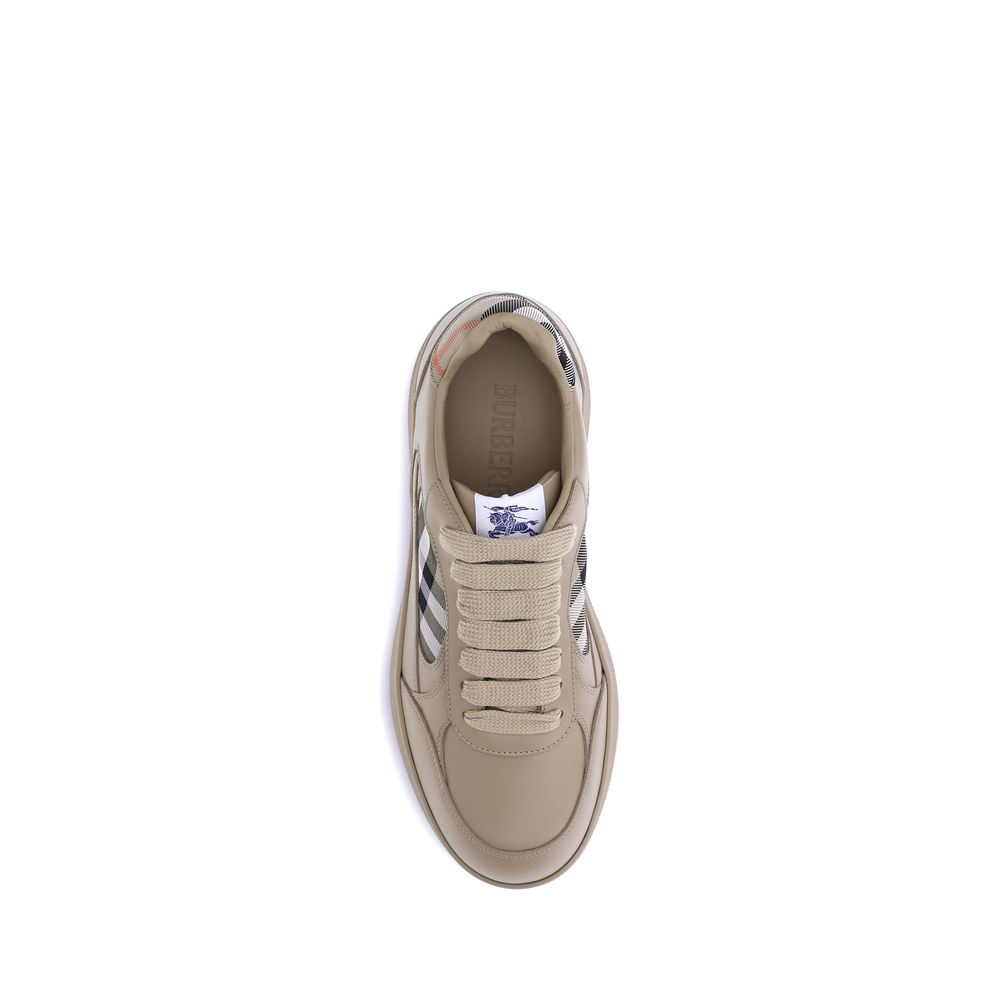 Burberry Beige Rubber Low Top Sneakers