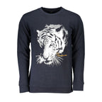 Pull en coton bleu pour homme