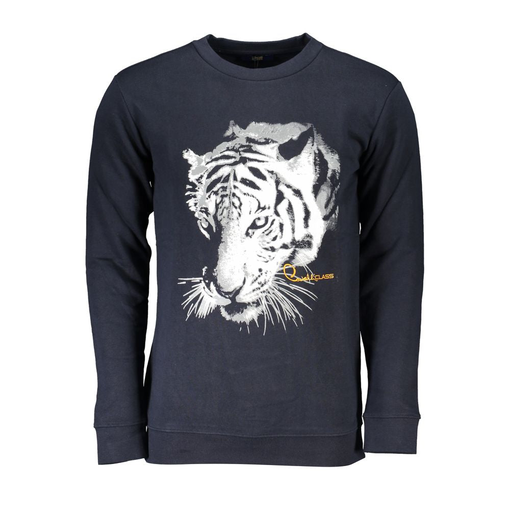 Pull en coton bleu pour homme