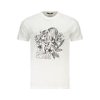 White Cotton Men T-Shirt