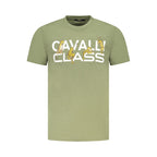 Green Cotton Men T-Shirt