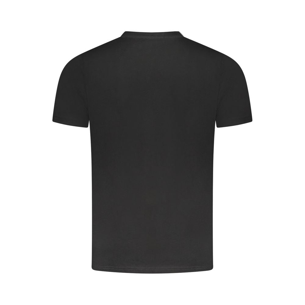 T-shirt noir en coton pour homme
