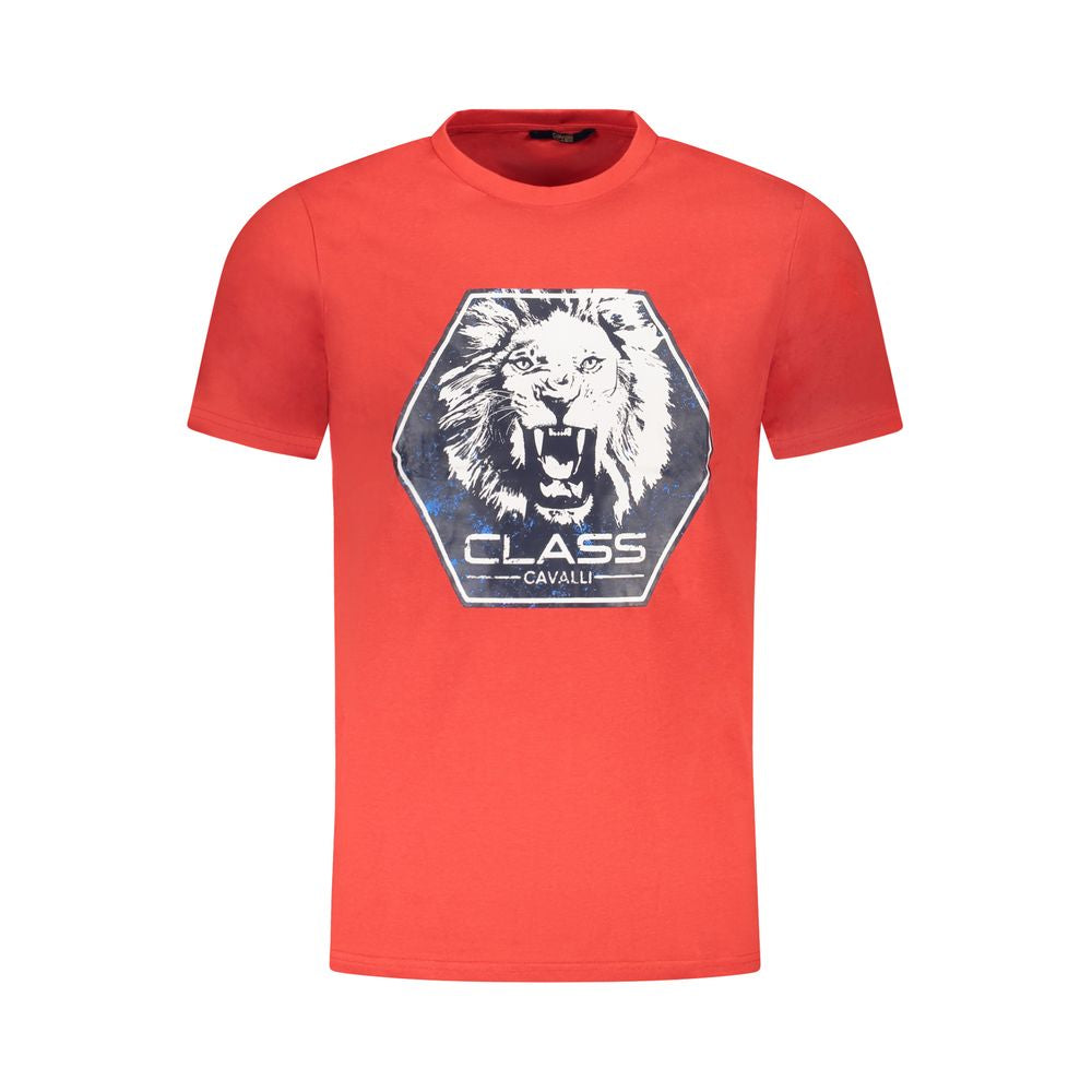 Red Cotton Men T-Shirt