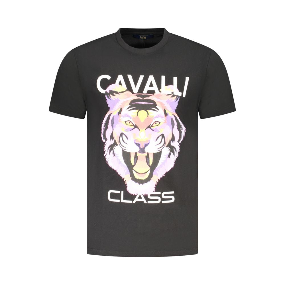 T-shirt noir en coton pour homme