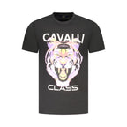 T-shirt noir en coton pour homme