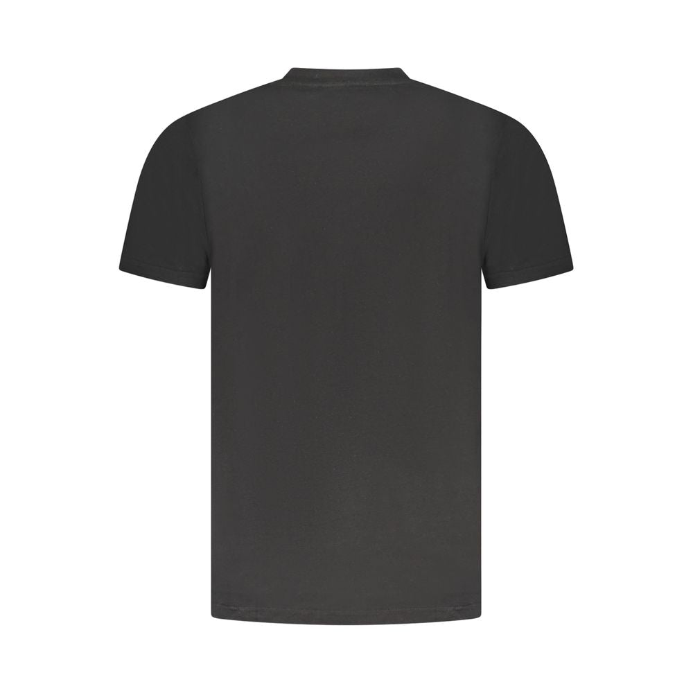 T-shirt noir en coton pour homme