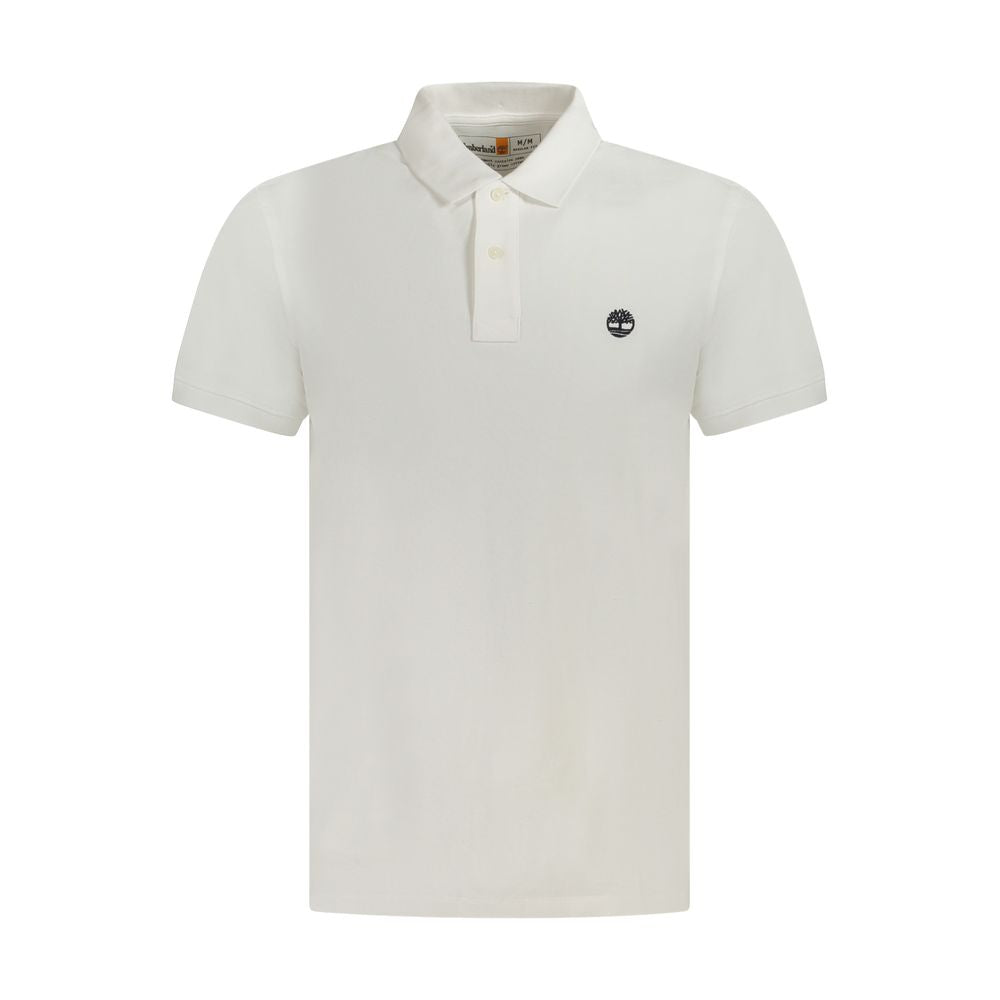 Timberland White Cotton Men Polo Shirt Timberland