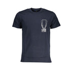T-shirt bleu en coton