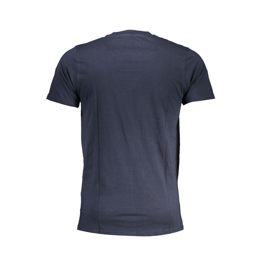 T-shirt bleu en coton