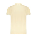 Beige Cotton Men Polo Shirt