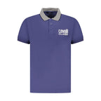Polo homme en coton bleu