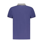 Polo homme en coton bleu