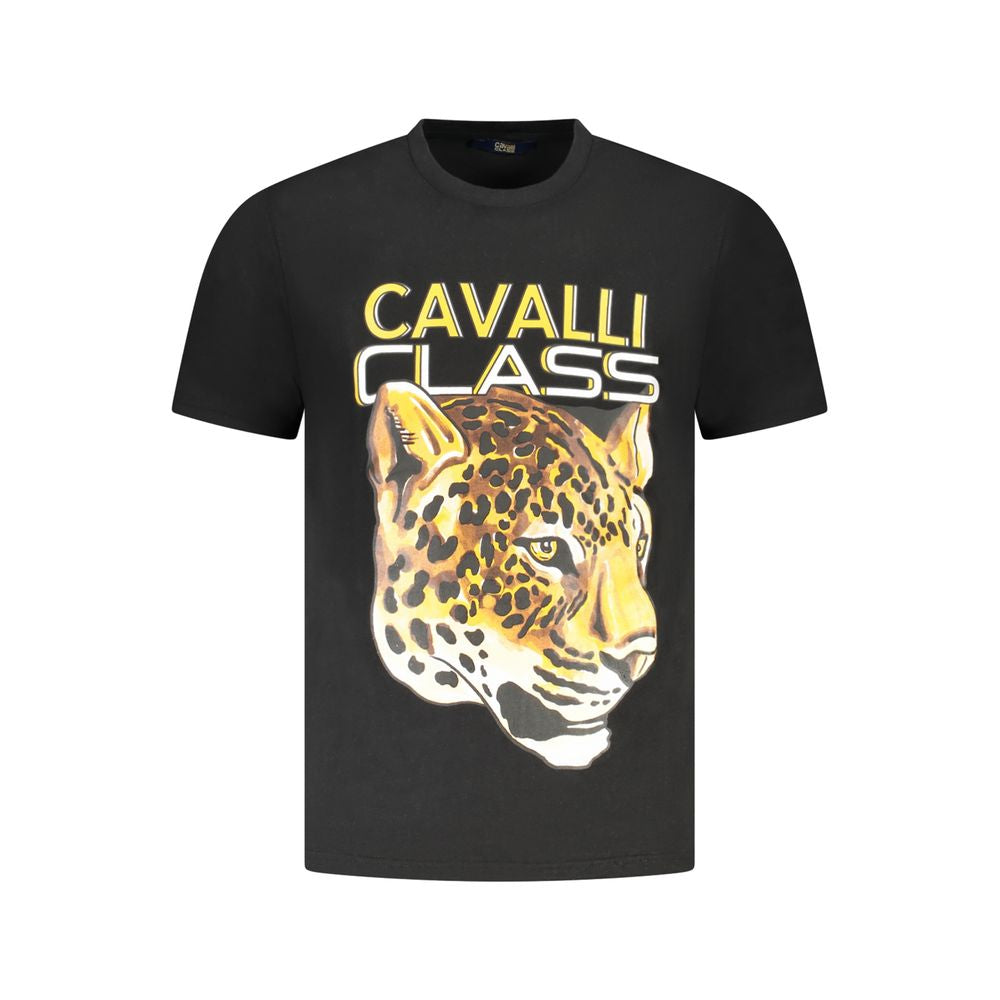 T-shirt noir en coton pour homme