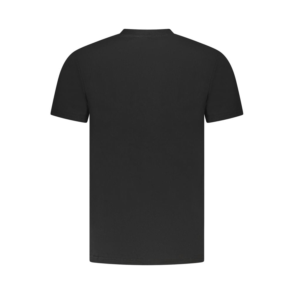 T-shirt noir en coton pour homme