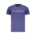 T-shirt bleu en coton pour homme