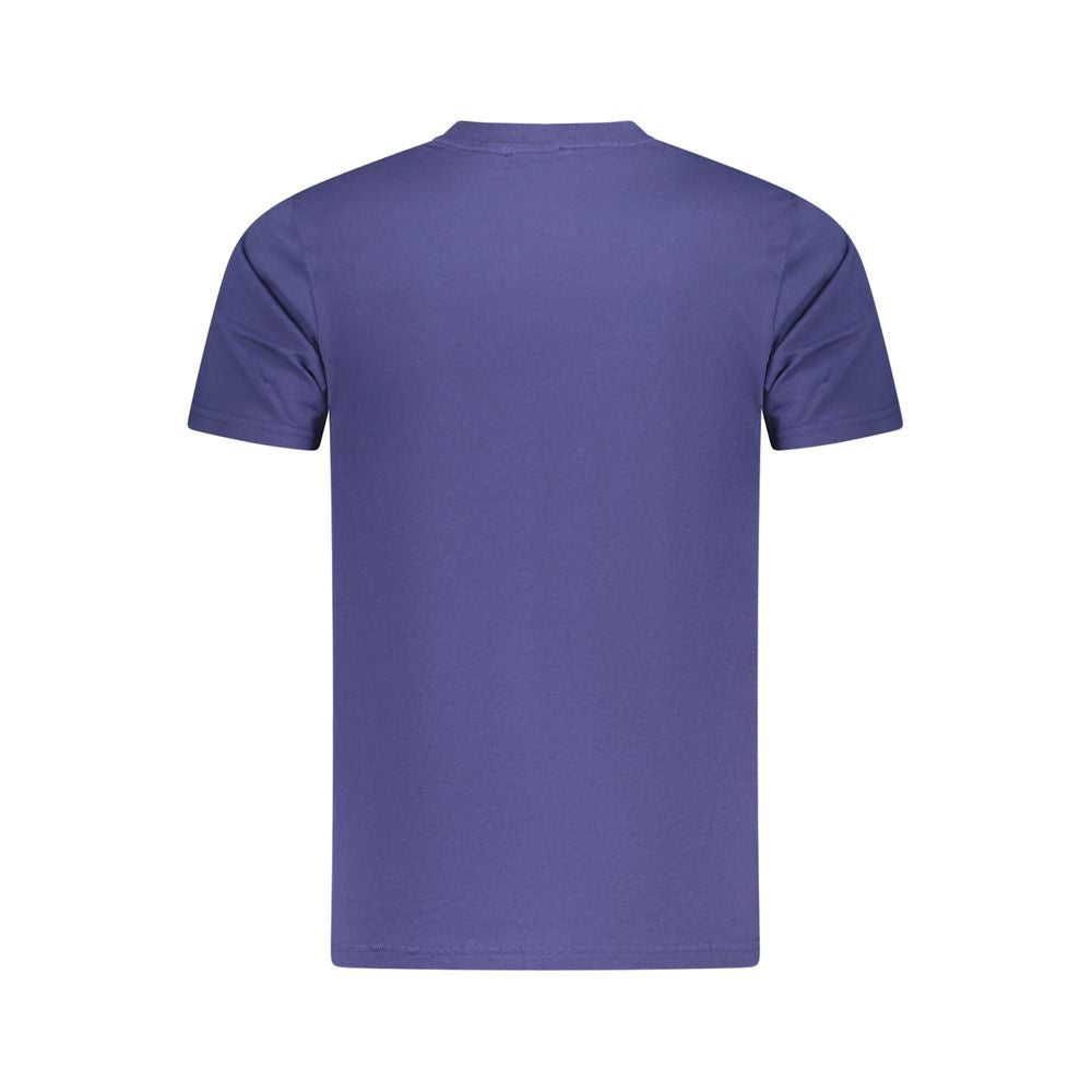 T-shirt bleu en coton pour homme