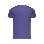 T-shirt bleu en coton pour homme