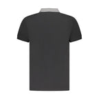 Polo homme en coton noir