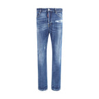 Dsquared² Blue Cotton Skinny Jeans