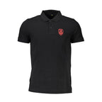 Polo homme en coton noir