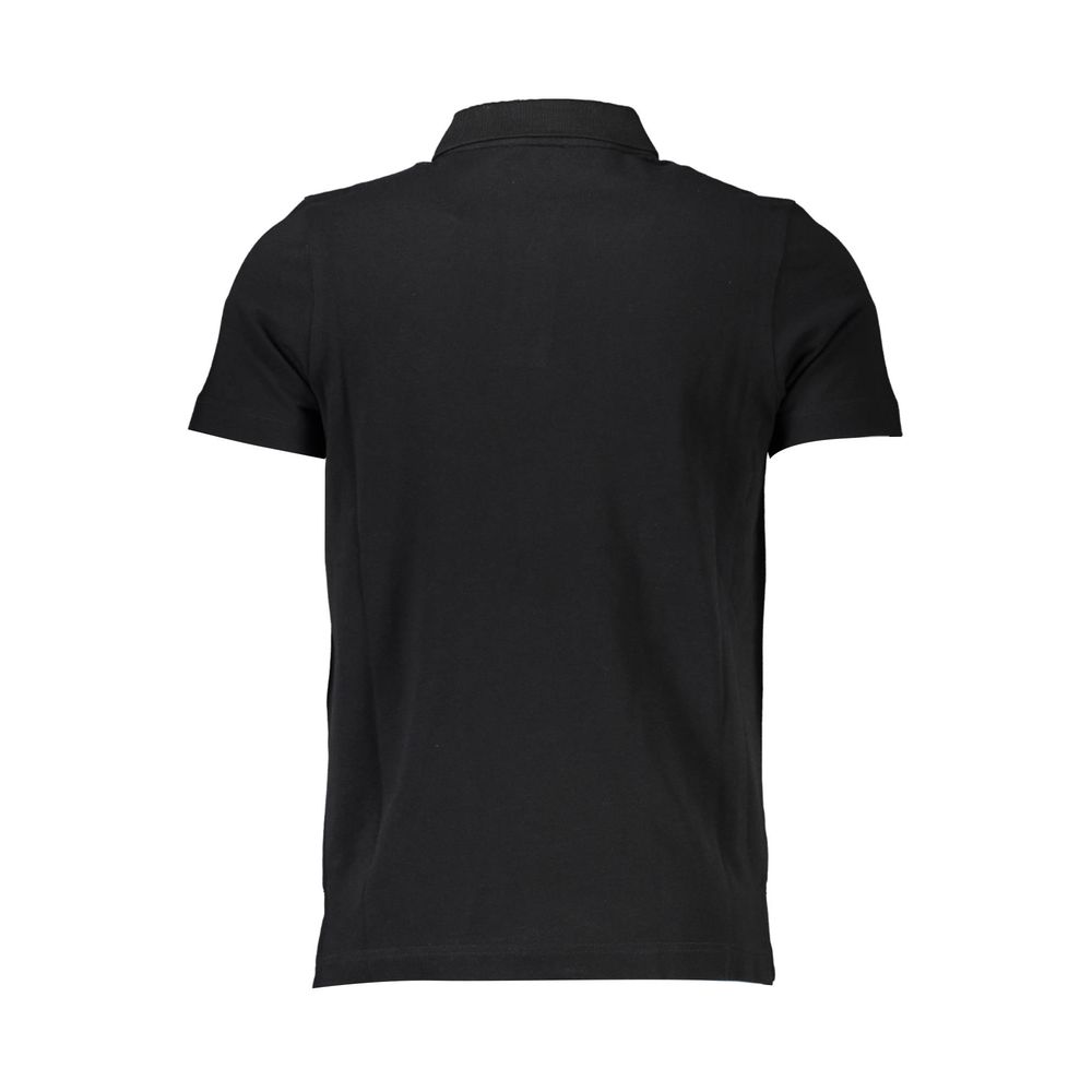 Polo homme en coton noir