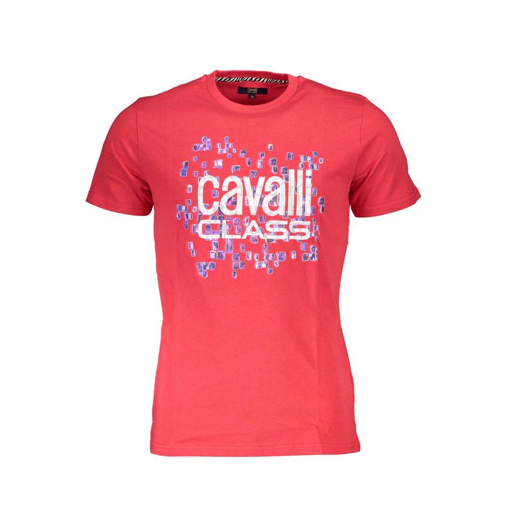 T-shirt rouge en coton pour homme