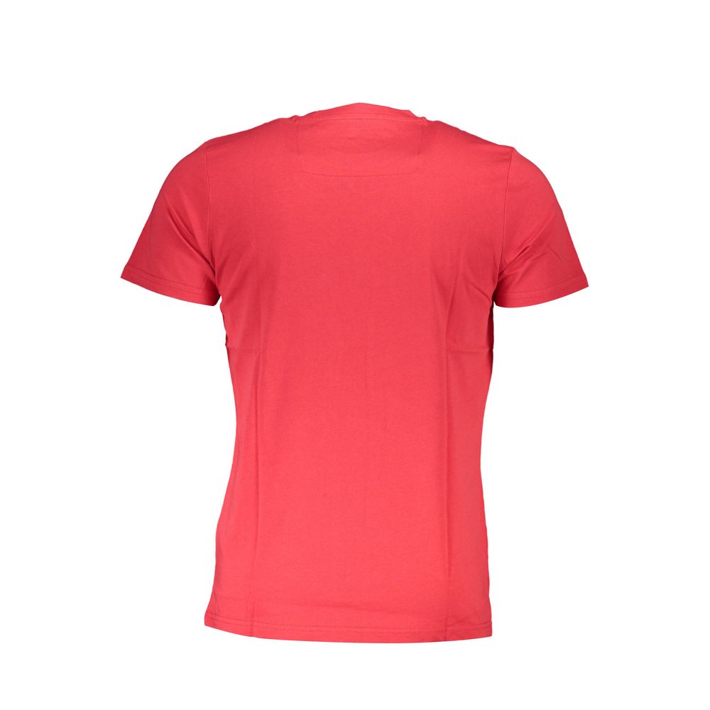 T-shirt rouge en coton pour homme
