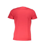 T-shirt rouge en coton pour homme