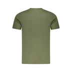 Green Cotton Men T-Shirt